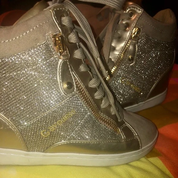 G by Guess | Shoes | G By Guess Gold Sparkle Rhinestone  display picture 1